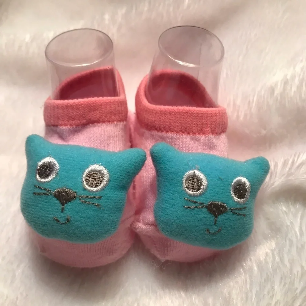 Newborn Baby Kitty 3D Sock Booties